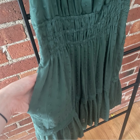 NWT Anthropologie Somerset Mini Dress, Dark Green size XXS - Picture 11 of 11